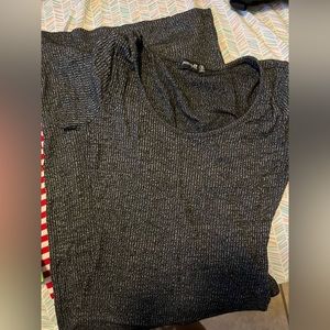 Long dress, size S, color black and grey